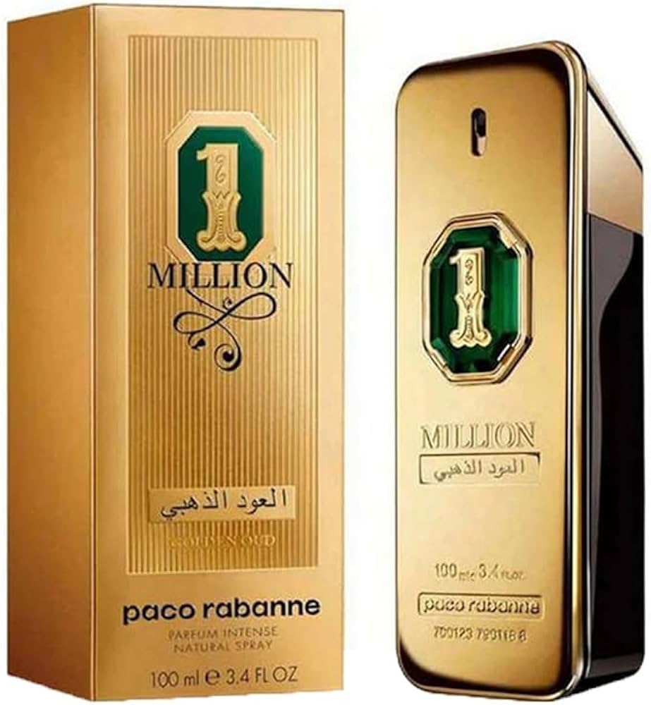 519f3sypa9L.-AC_UF1000_1000_QL80 Paco Rabanne 1 million golden Oud parfum intense ( scatolato) - immagine 1