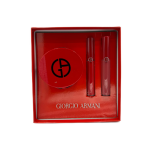 GIORGIO ARMANI SET - COFANETTO FONDOTINTA CUSHION + 2 ROSSETTI LIQUIDO