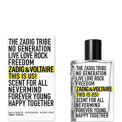 download-2023-03-27T223019.938 Zadig&Voltaire THIS IS US!This is Us! Eau de toilette 100ml unisex scatolato - immagine 1