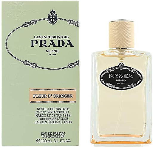 download-2023-04-03T215219.617 PRADA INFUSION DE FLEUR D'ORANGER Eau de Parfum spray donna 100ml scatolato - immagine 1